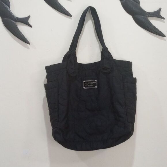 Marc By Marc Jacobs Black Nylon Shoulder Bag Purse Tote - Picture 2 of 12